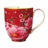 Teas & C's Silk Road Coupe Mug 440ML Cherry Red Gift Boxed -Dinnerware shop hv0169