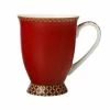 Teas & C's Classic Footed Mug 300ML Cherry Red Gift Boxed -Dinnerware shop hv0179