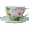 Royal Botanic Gardens Victoria Lotus Cup & Saucer 240ML Mint Gift Boxed -Dinnerware shop hv0187