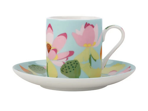 Royal Botanic Gardens Victoria Lotus Demi Cup & Saucer 100ML Mint Gift Boxed 3 Royal Botanic Gardens Victoria Lotus Demi Cup & Saucer 100ML Mint Gift Boxed