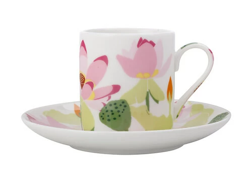 Royal Botanic Gardens Victoria Lotus Demi Cup & Saucer 100ML White Gift Boxed 3 Royal Botanic Gardens Victoria Lotus Demi Cup & Saucer 100ML White Gift Boxed