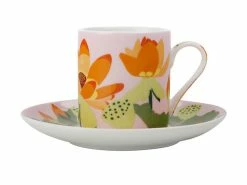 Royal Botanic Gardens Victoria Lotus Demi Cup & Saucer 100ML Pink Gift Boxed