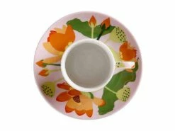 Royal Botanic Gardens Victoria Lotus Demi Cup & Saucer 100ML Pink Gift Boxed -Dinnerware shop hv0194 top 2