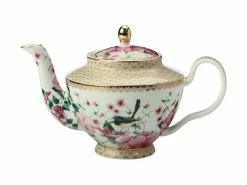 Teas & C's Silk Road Teapot With Infuser 500ML White Gift Boxed