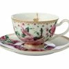 Teas & C's Silk Road Footed Cup & Saucer 200ML White Gift Boxed -Dinnerware shop hv0213