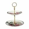 Teas & C's Silk Road 2 Tiered Cake Stand White Gift Boxed -Dinnerware shop hv0217