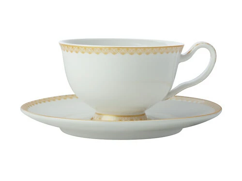 Teas & C's Classic Footed Cup & Saucer 200ML White Gift Boxed 3 Teas & C's Classic Footed Cup & Saucer 200ML White Gift Boxed