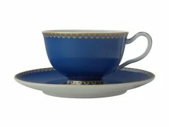 Teas & C's Classic Footed Cup & Saucer 200ML Blue Gift Boxed