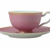 Teas & C's Classic Footed Cup & Saucer 200ML Hot Pink Gift Boxed