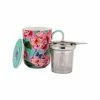 Gabby Malpas Posey Mug With Infuser 340ML Camellia Dreams Gift Boxed -Dinnerware shop hv0322