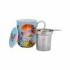 Gabby Malpas Posey Mug With Infuser 340ML Field Of Poppies Gift Boxed -Dinnerware shop hv0324