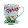 Gabby Malpas Posey Mug & Coaster Set Tulip Love Gift Boxed -Dinnerware shop hv0329