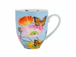Gabby Malpas Posey Mug & Coaster Set Field Of Poppies Gift Boxed -Dinnerware shop hv0330 a3