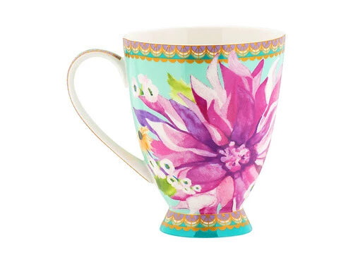 Teas & C's Dahlia Daze Footed Mug 300ML Sky Gift Boxed 4 Teas & C's Dahlia Daze Footed Mug 300ML Sky Gift Boxed - Image 2