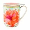 Teas & C's Dahlia Daze Lidded Mug With Infuser 340ML Sky Gift Boxed 1 Teas & C's Dahlia Daze Lidded Mug With Infuser 340ML Sky Gift Boxed -Dinnerware shop hv0339