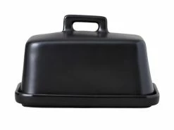 Epicurious Butter Dish Black Gift Boxed