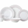 Jewel Rim Dinner Set 20pc Ruby Gift Boxed -Dinnerware shop ii0047