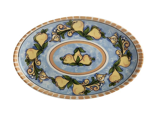 Ceramica Salerno Oval Platter 40x26cm Pears 3 Ceramica Salerno Oval Platter 40x26cm Pears