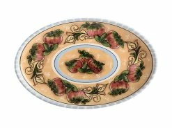 Ceramica Salerno Oval Platter 40x26cm Apples
