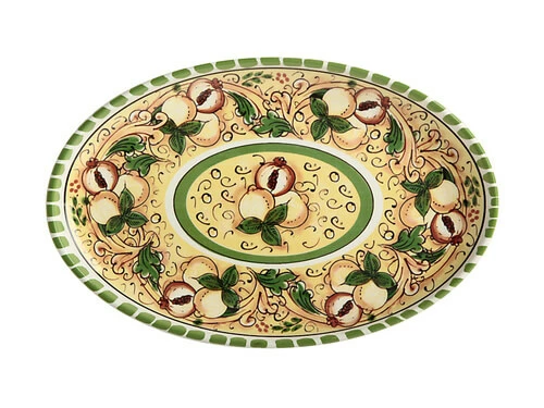 Ceramica Salerno Oval Platter 40x26cm Peaches 3 Ceramica Salerno Oval Platter 40x26cm Peaches