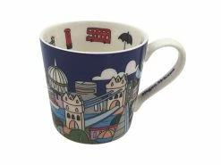 Megan McKean Cities Mug 430ML London Gift Boxed -Dinnerware shop kl0035 1f 1