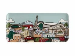 Megan McKean Cities Rectangular Plate 25x12cm Melbourne Gift Boxed -Dinnerware shop kl0040 2