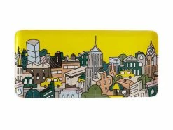 Megan McKean Cities Rectangular Plate 25x12cm New York Gift Boxed 7 Megan McKean Cities Rectangular Plate 25x12cm New York Gift Boxed -Dinnerware shop kl0042 2