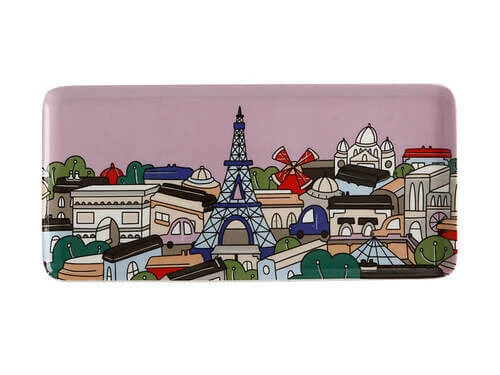 Megan McKean Cities Rectangular Plate 25x12cm Paris Gift Boxed 5 Megan McKean Cities Rectangular Plate 25x12cm Paris Gift Boxed - Image 3