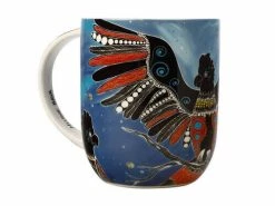 Melanie Hava Jugaig-Bana-Wabu Mug 440ML Black Cockatoos Gift Boxed -Dinnerware shop kl0059 1f