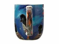 Melanie Hava Jugaig-Bana-Wabu Mug 440ML Black Cockatoos Gift Boxed -Dinnerware shop kl0059 2f