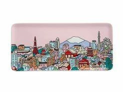 Megan McKean Cities Rectangle Plate 25x12cm Tokyo Gift Boxed