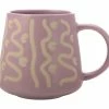 Squiggle Mug 420ML Mauve -Dinnerware shop kl0217
