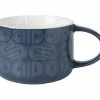Crest Jumbo Mug 500ML Indigo Blue