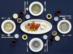 Ceramica Castellana Grande Tavola Oval Platter 53cm -Dinnerware shop maxwell williams ceramica castellana ceramica salerno table setting 1
