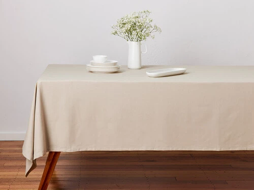 Cotton Classics Rectangular Tablecloth 300x150cm Pebble 5 Cotton Classics Rectangular Tablecloth 300x150cm Pebble - Image 3