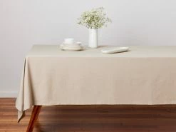 Cotton Classics Rectangular Tablecloth 230x150cm Pebble -Dinnerware shop maxwell williams cottonclassics tablecloth pebble 800x600