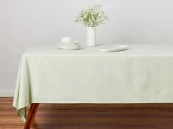 Cotton Classics Rectangular Tablecloth 230x150cm Sage -Dinnerware shop maxwell williams cottonclassics tablecloth sage 800x600 1