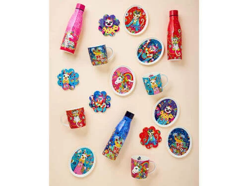 Donna Sharam Rainbow Jungle Plate 16cm Slow Walker Gift Boxed 4 Donna Sharam Rainbow Jungle Plate 16cm Slow Walker Gift Boxed - Image 2