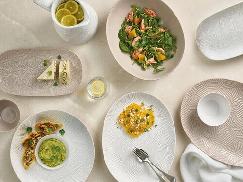 Dune Oval Serving Bowl 42x27cm White Gift Boxed 4 Dune Oval Serving Bowl 42x27cm White Gift Boxed - Image 2