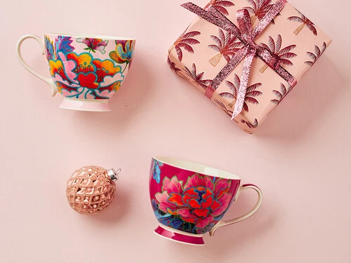 Gabby Malpas Sian Footed Mug 420ML Peony Love Gift Boxed 4 Gabby Malpas Sian Footed Mug 420ML Peony Love Gift Boxed - Image 2