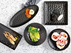 Gravity Oval Platter 50x21cm Black Gift Boxed 6 Gravity Oval Platter 50x21cm Black Gift Boxed -Dinnerware shop maxwell williams gravity serveware 4