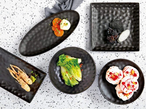 Gravity Square Platter 35cm Black Gift Boxed 4 Gravity Square Platter 35cm Black Gift Boxed - Image 2