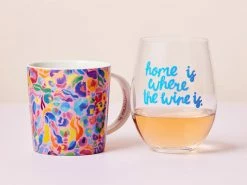 Kasey Rainbow Wild At Heart Mug & Glass Set Africa Pink Gift Boxed -Dinnerware shop maxwell williams kasey rainbow wildatheart 01 800x600