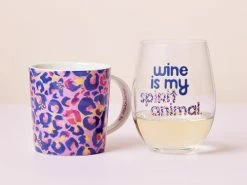 Kasey Rainbow Wild At Heart Mug & Glass Set Leopard Lilac Gift Boxed -Dinnerware shop maxwell williams kasey rainbow wildatheart 02 800x600
