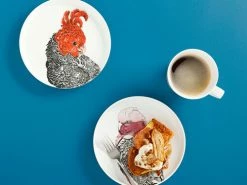Marini Ferlazzo Birds Plate 20cm Gang Gang Cockatoo -Dinnerware shop maxwell williams marini ferlazzo gang gang galah plate