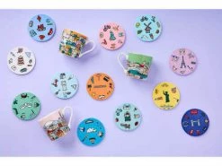 Megan McKean Cities Ceramic Round Coaster 10.5cm Copenhagen -Dinnerware shop maxwell williams megan mckean cities s21 2 4