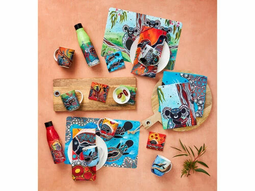 Melanie Hava Journeys Double Sided Placemat 43.5x28.5cm 6pc Gift Pack 4 Melanie Hava Journeys Double Sided Placemat 43.5x28.5cm 6pc Gift Pack - Image 2