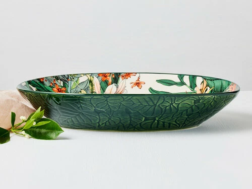 The Blck Pen Night Garden Oval Serving Bowl 32x23cm Gift Boxed 4 The Blck Pen Night Garden Oval Serving Bowl 32x23cm Gift Boxed - Image 2