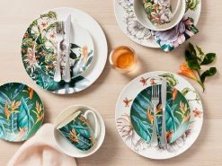 The Blck Pen Night Garden Coupe Dinner Plate 27.5cm Flower -Dinnerware shop maxwell williams night garden dinnerware 02 800x600 1