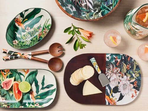 The Blck Pen Night Garden Salad Servers Enamel Finish 31cm 5 The Blck Pen Night Garden Salad Servers Enamel Finish 31cm - Image 3